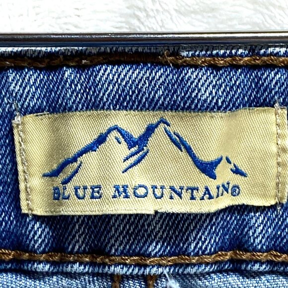 Blue Mountain Women's Denim Jeans Straight Leg Size 12 - Picture 6 of 6